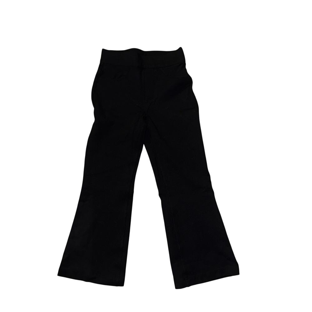 Spanx The Perfect Cropped Flare Ponte Pants Women's Size S Black High Rise